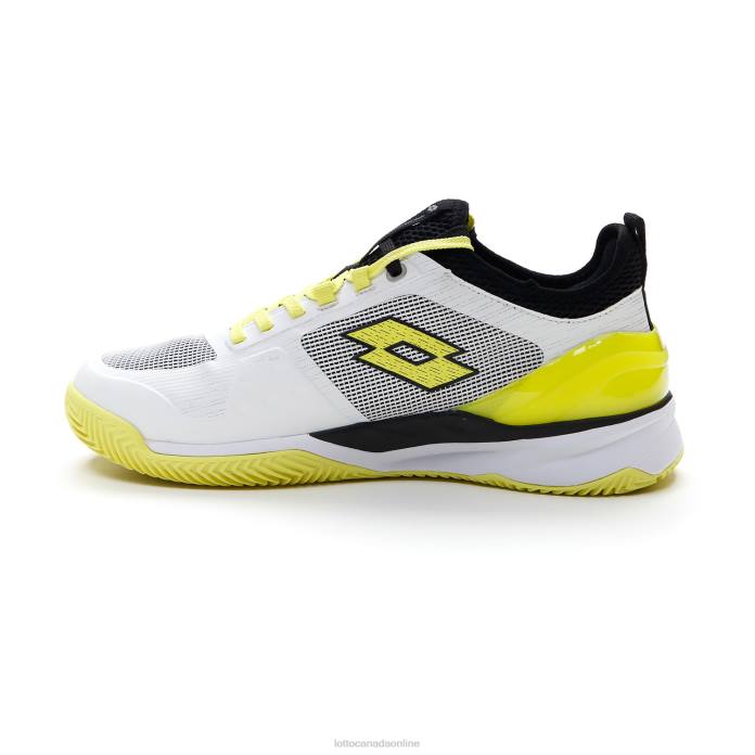 MIRAGE 200 CLY ALL WHITE/YELLOW NEON/ALL BLACK Lotto Man Shoes 0Z6F115