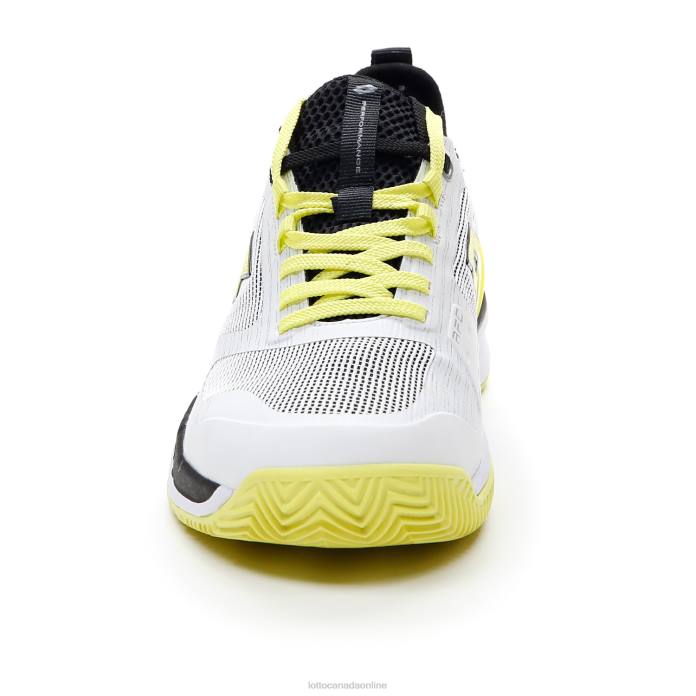 MIRAGE 200 CLY ALL WHITE/YELLOW NEON/ALL BLACK Lotto Man Shoes 0Z6F115