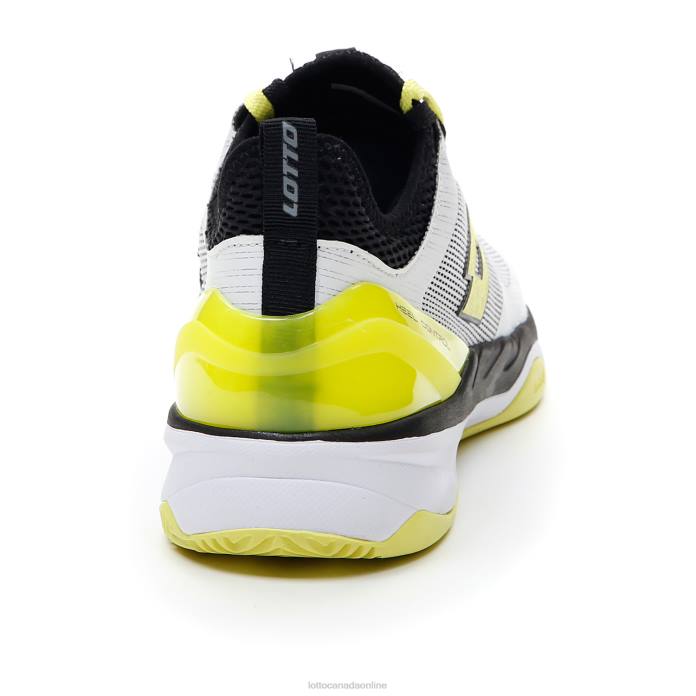 MIRAGE 200 CLY ALL WHITE/YELLOW NEON/ALL BLACK Lotto Man Shoes 0Z6F115