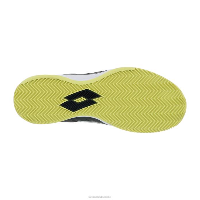 MIRAGE 200 CLY ALL WHITE/YELLOW NEON/ALL BLACK Lotto Man Shoes 0Z6F115