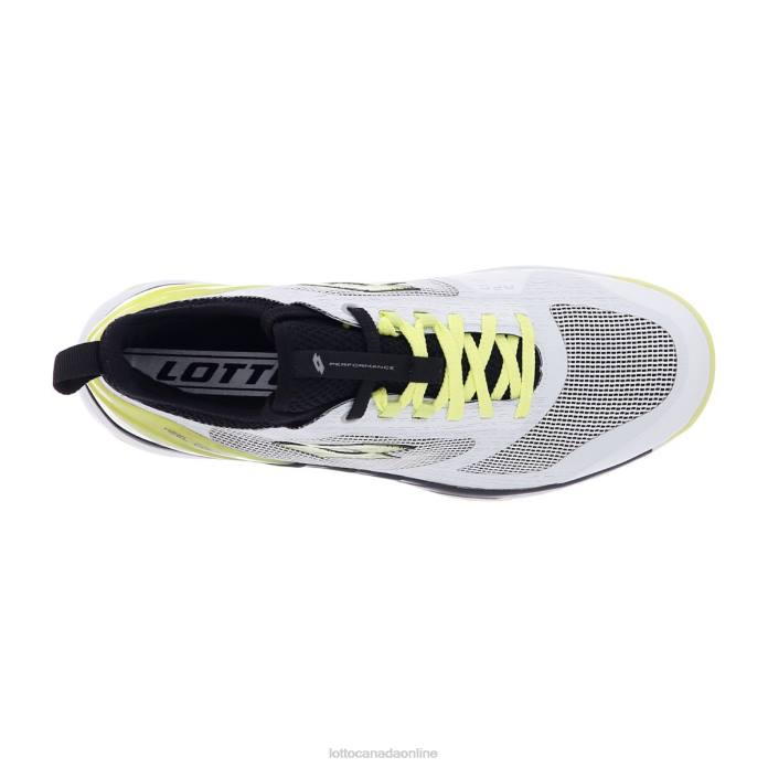 MIRAGE 200 SPD ALL WHITE/YELLOW NEON/ALL BLACK Lotto Man Shoes 0Z6F112