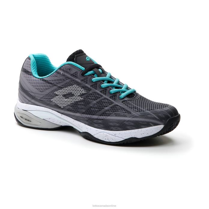 MIRAGE 300 CLY ALL BLACK/ALL WHITE/GREEN 929C Lotto Man Shoes 0Z6F133