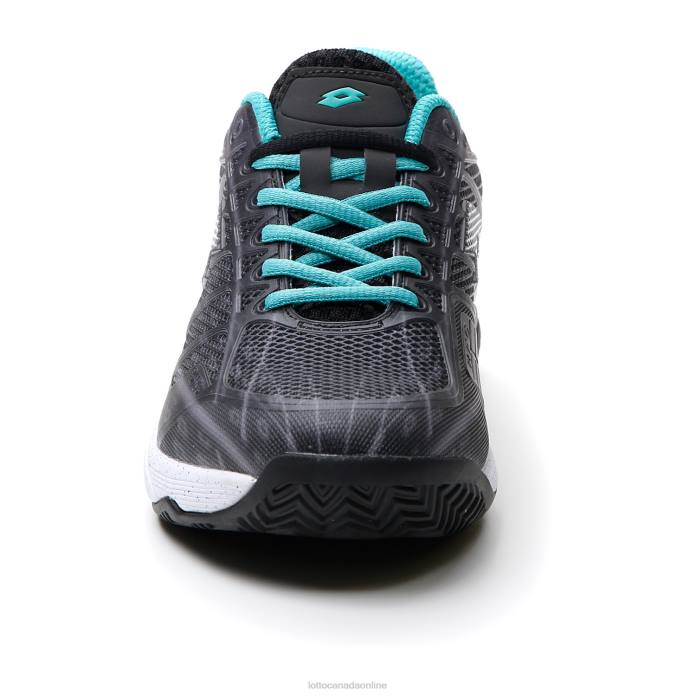 MIRAGE 300 CLY ALL BLACK/ALL WHITE/GREEN 929C Lotto Man Shoes 0Z6F133