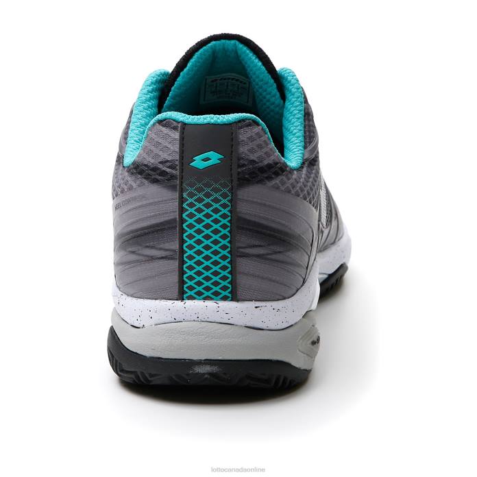 MIRAGE 300 CLY ALL BLACK/ALL WHITE/GREEN 929C Lotto Man Shoes 0Z6F133