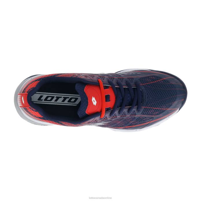 MIRAGE 300 CLY NAVY BLUE/ALL WHITE/RED POPPY Lotto Man Shoes 0Z6F134