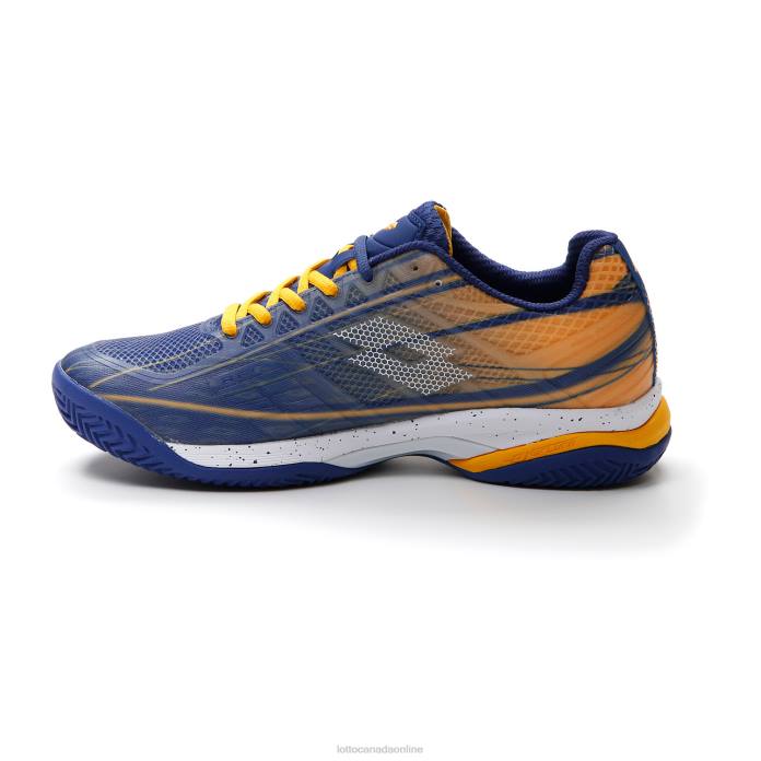 MIRAGE 300 CLY SODALITE BLUE/ALL WHITE/SAFFRON Lotto Man Shoes 0Z6F118