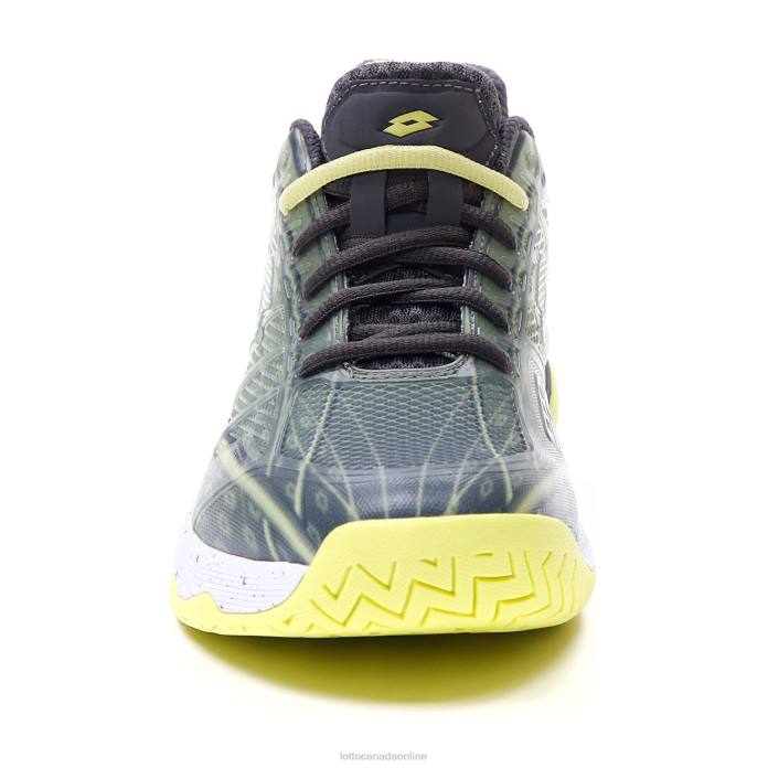 MIRAGE 300 SPD ASPHALT/ALL WHITE/YELLOW NEON Lotto Man Shoes 0Z6F122