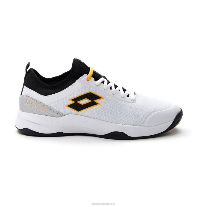 MIRAGE 500 II ALR ALL WHITE/ALL BLACK/SAFFRON Lotto Man Shoes 0Z6F126