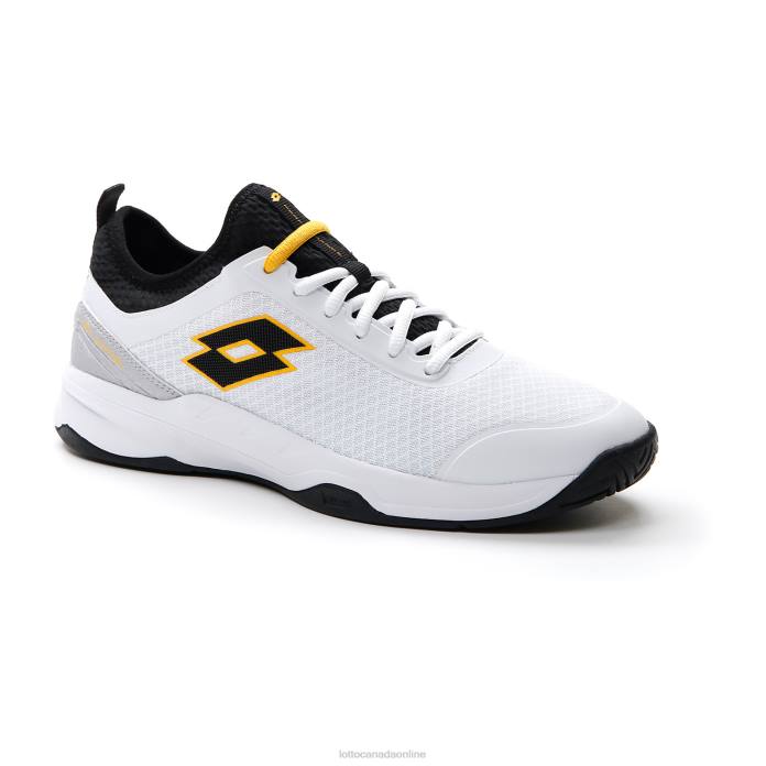 MIRAGE 500 II ALR ALL WHITE/ALL BLACK/SAFFRON Lotto Man Shoes 0Z6F126