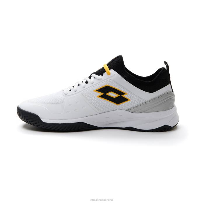 MIRAGE 500 II ALR ALL WHITE/ALL BLACK/SAFFRON Lotto Man Shoes 0Z6F126