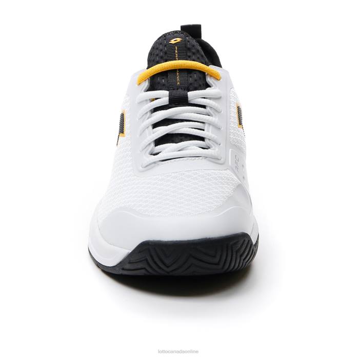 MIRAGE 500 II ALR ALL WHITE/ALL BLACK/SAFFRON Lotto Man Shoes 0Z6F126