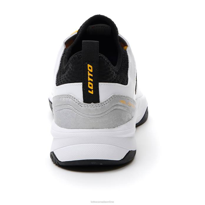 MIRAGE 500 II ALR ALL WHITE/ALL BLACK/SAFFRON Lotto Man Shoes 0Z6F126