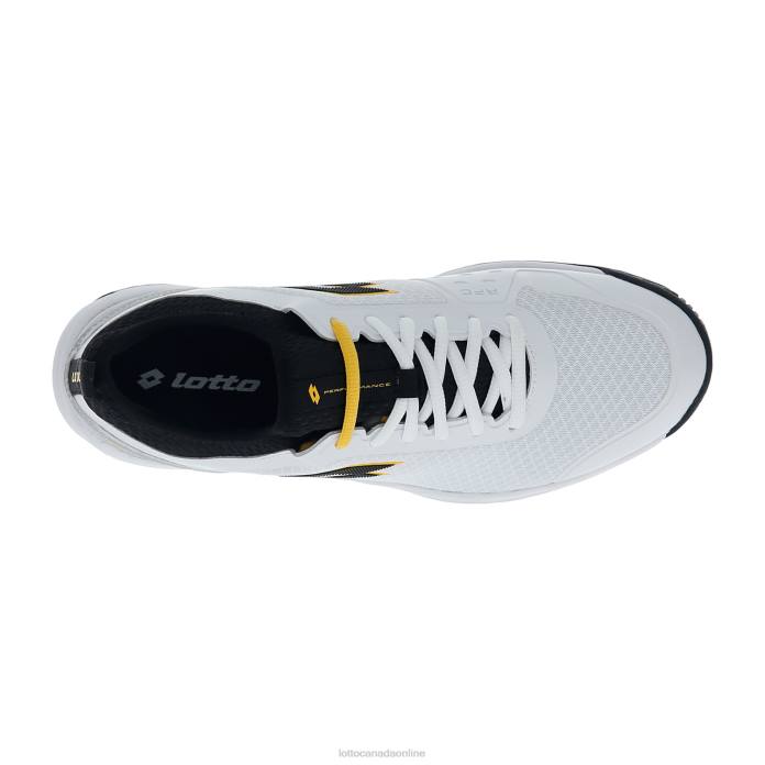 MIRAGE 500 II ALR ALL WHITE/ALL BLACK/SAFFRON Lotto Man Shoes 0Z6F126