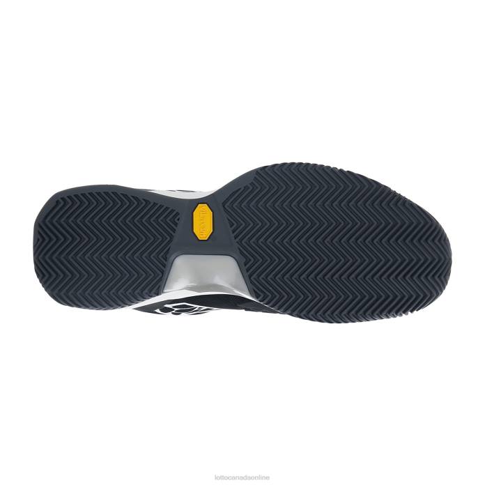 RAPTOR HYPERPULSE 100 CLY ALL BLACK/ALL WHITE/GREEN 929C Lotto Man Shoes 0Z6F94