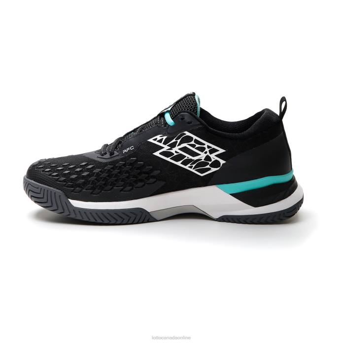 RAPTOR HYPERPULSE 100 SPD ALL BLACK/ALL WHITE/GREEN 929C Lotto Man Shoes 0Z6F97