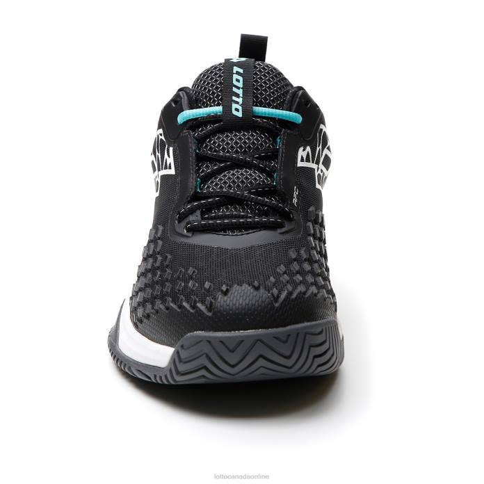 RAPTOR HYPERPULSE 100 SPD ALL BLACK/ALL WHITE/GREEN 929C Lotto Man Shoes 0Z6F97