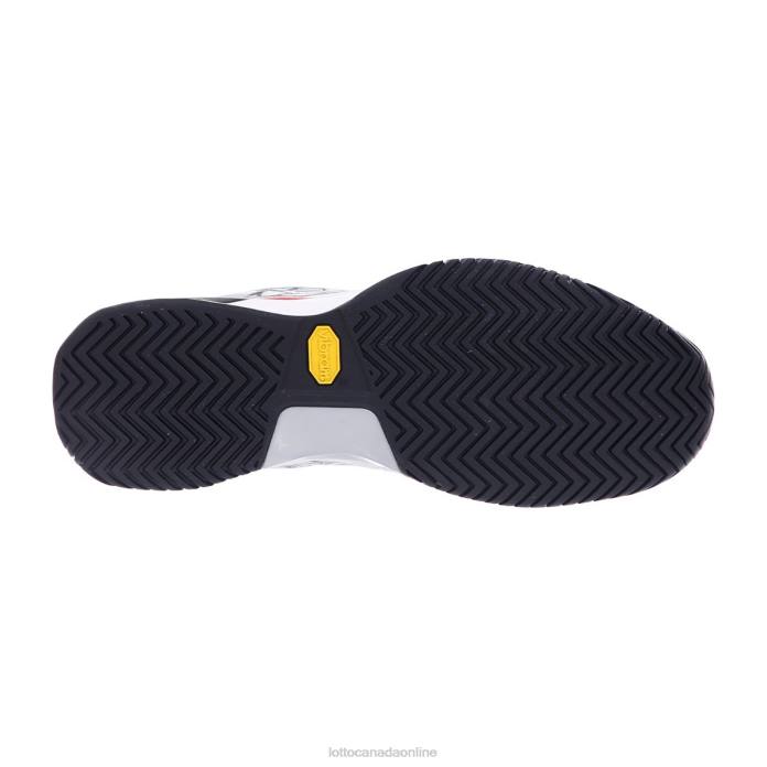 RAPTOR HYPERPULSE 100 SPD ALL WHITE/ALL BLACK/FLAME RED Lotto Man Shoes 0Z6F106