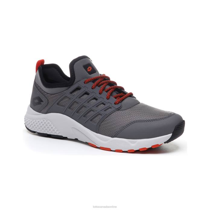 BREEZE FREE IV COOL GRAY /ALL BLACK/RED BLOCK Lotto Man Shoes 0Z6F243