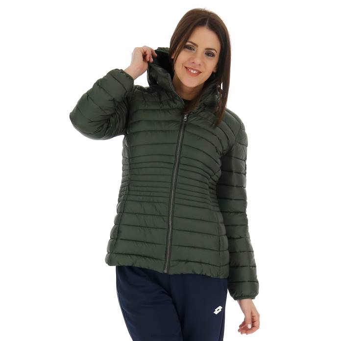 BOMBER CORTINA W PAD GREEN RESIN Lotto Woman Apparel 0Z6F958