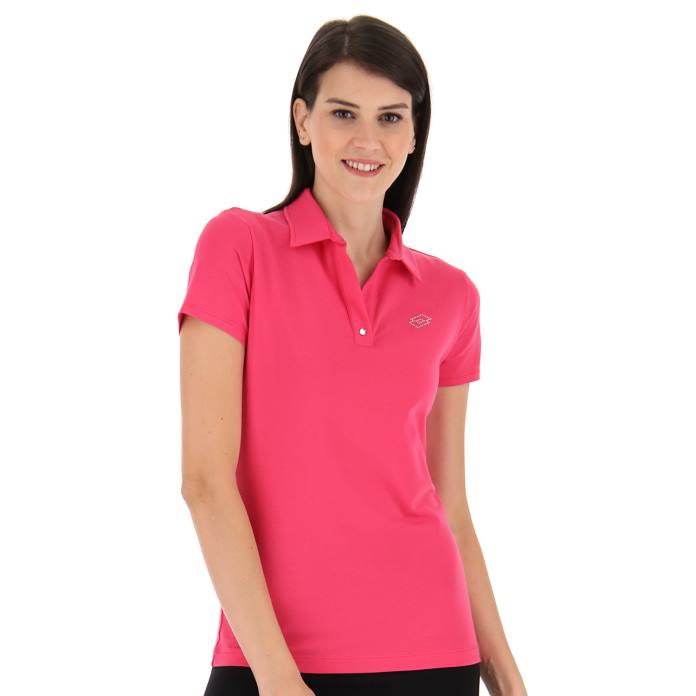 POLO CLASSICA W JS GLAMOUR PINK Lotto Woman Apparel 0Z6F973