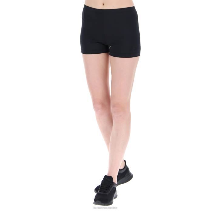 MSP W SHORT TH ALL BLACK Lotto Woman Apparel 0Z6F1017
