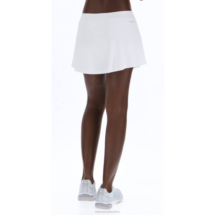 TOP TEN W III SKIRT PL BRIGHT WHITE/ALL BLACK Lotto Woman Apparel 0Z6F990
