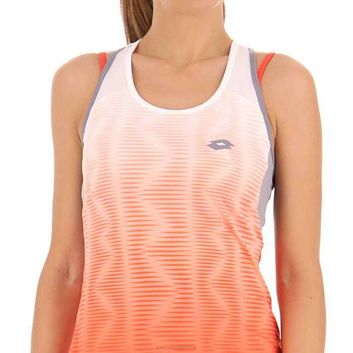 TOP W IV DRESS 2 RED POPPY/BRIGHT WHITE Lotto Woman Apparel 0Z6F1014