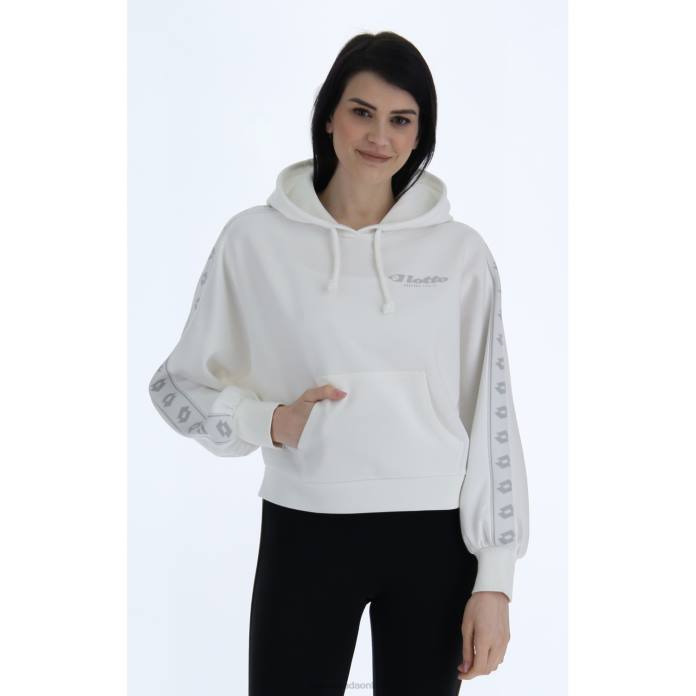 ATHLETICA DUE W IV SWEAT HD PL CANDY WHITE Lotto Woman Apparel 0Z6F823