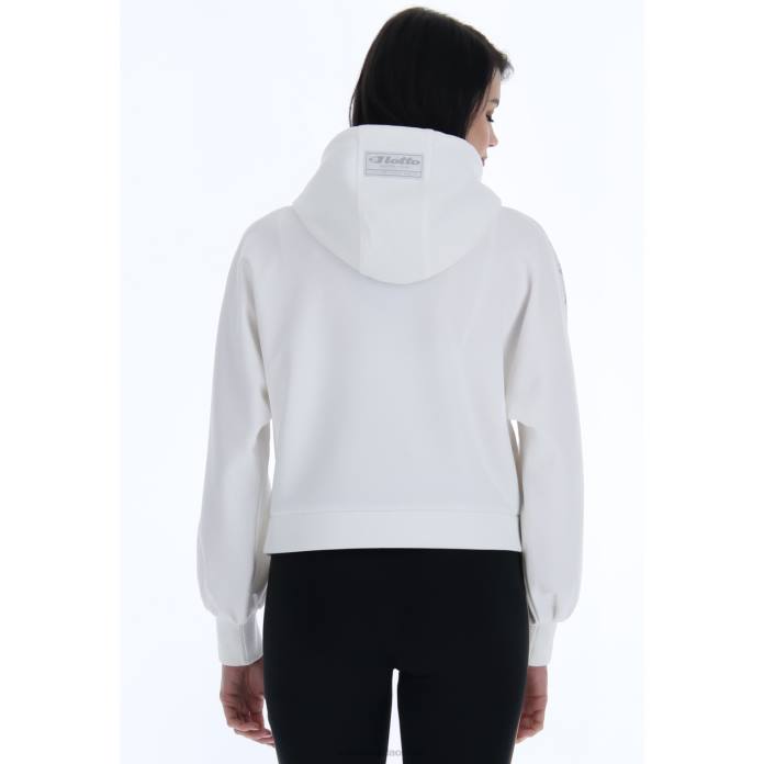 ATHLETICA DUE W IV SWEAT HD PL CANDY WHITE Lotto Woman Apparel 0Z6F823