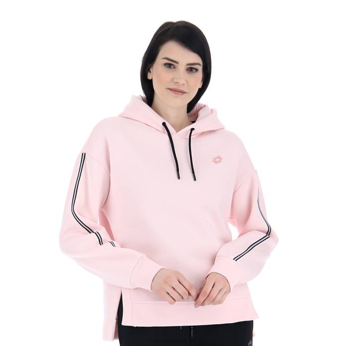 DINAMICO W V SWEAT HD FL BARELY PINK Lotto Woman Apparel 0Z6F821