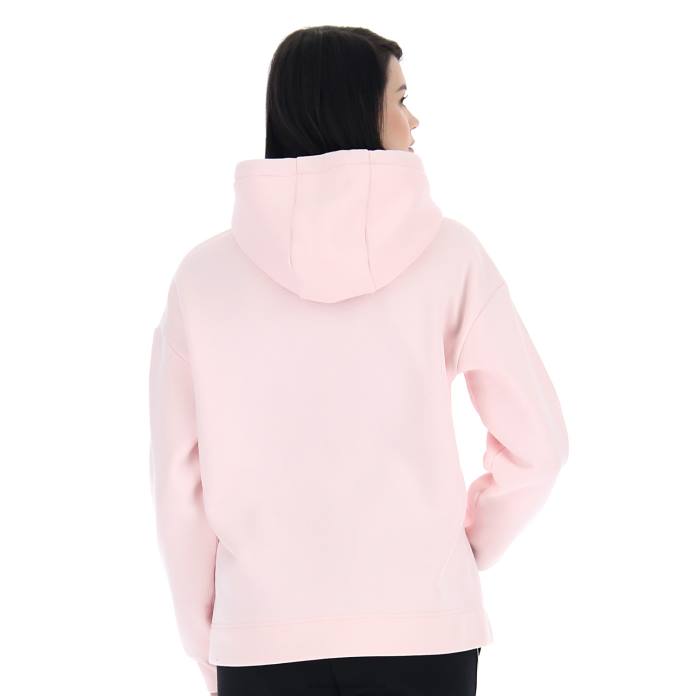 DINAMICO W V SWEAT HD FL BARELY PINK Lotto Woman Apparel 0Z6F821