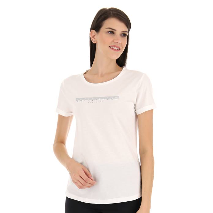 DINAMICO W V TEE JS CANDY WHITE Lotto Woman Apparel 0Z6F897