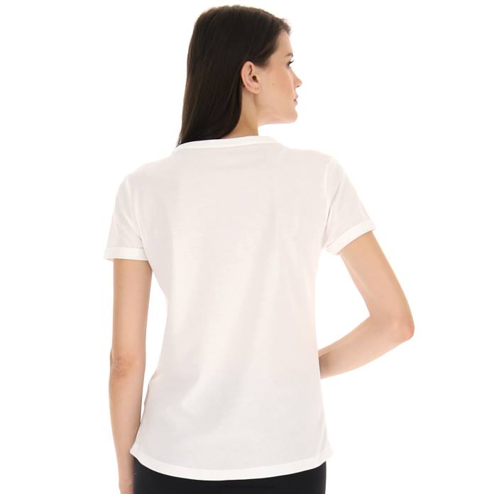 DINAMICO W V TEE JS CANDY WHITE Lotto Woman Apparel 0Z6F897