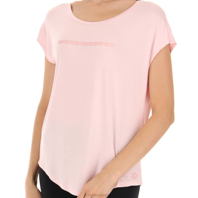 DINAMICO W V TEE VI BARELY PINK Lotto Woman Apparel 0Z6F894