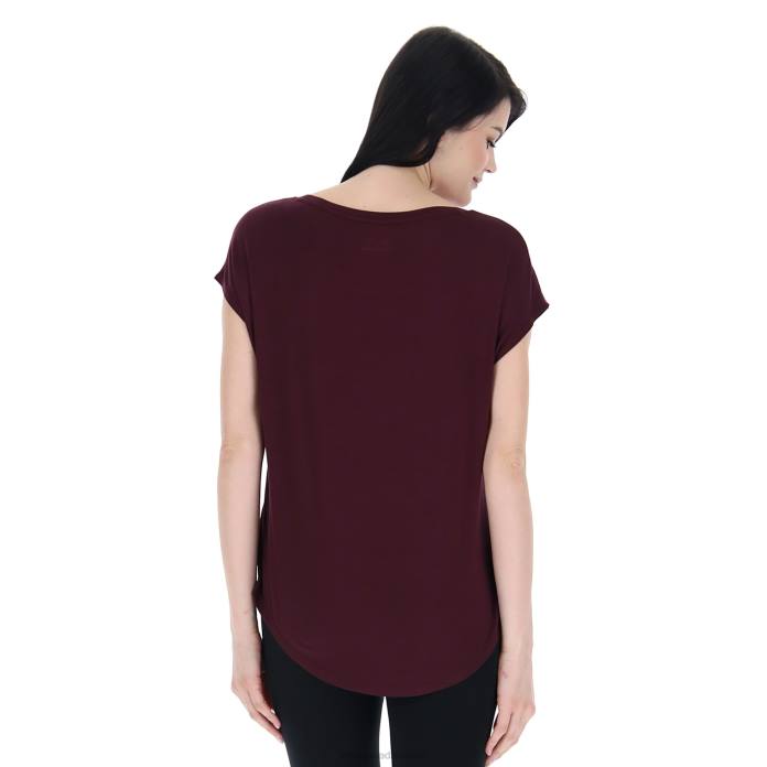 DINAMICO W V TEE VI VINEYARD DK RED Lotto Woman Apparel 0Z6F895