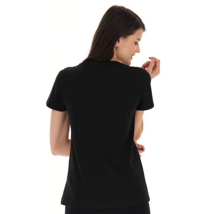 MSC W TEE ALL BLACK Lotto Woman Apparel 0Z6F884