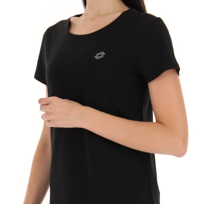 MSC W TEE ALL BLACK Lotto Woman Apparel 0Z6F884