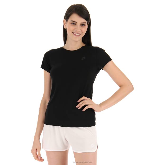 MSP W TEE ALL BLACK Lotto Woman Apparel 0Z6F892