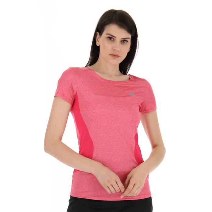 RUN FIT W TEE MEL GLAMOUR PINK Lotto Woman Apparel 0Z6F912