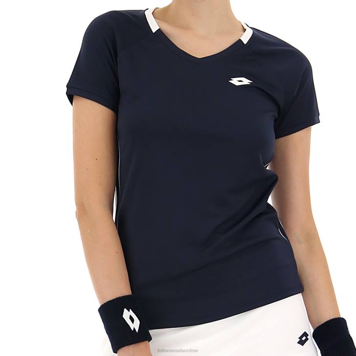 SQUADRA W II TEE PL NAVY BLUE Lotto Woman Apparel 0Z6F926