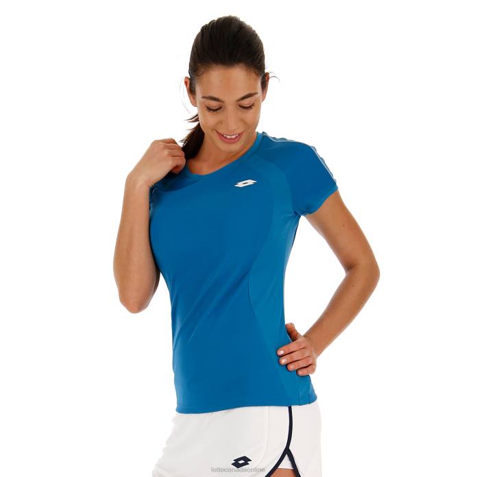 SQUADRA W TEE MOSAIC BLUE Lotto Woman Apparel 0Z6F937