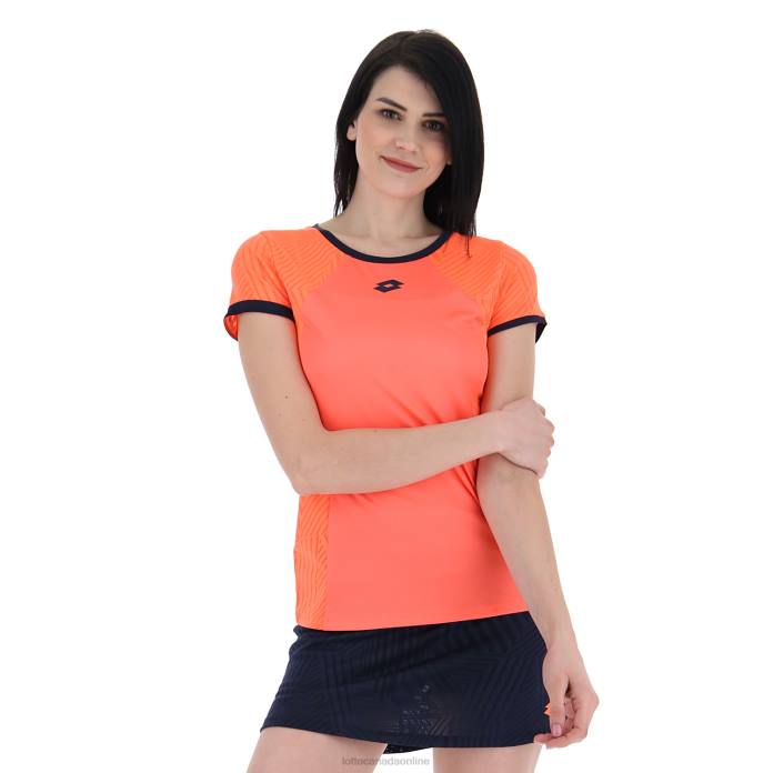 SUPERRAPIDA W V TEE CORAL FLUO Lotto Woman Apparel 0Z6F936