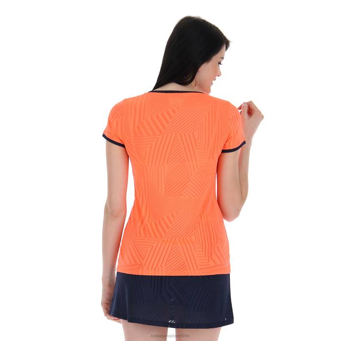 SUPERRAPIDA W V TEE CORAL FLUO Lotto Woman Apparel 0Z6F936