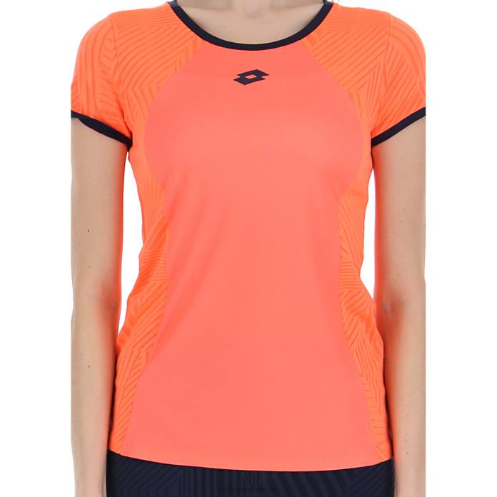 SUPERRAPIDA W V TEE CORAL FLUO Lotto Woman Apparel 0Z6F936