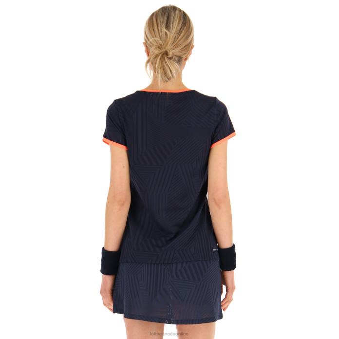 SUPERRAPIDA W V TEE NAVY BLUE Lotto Woman Apparel 0Z6F930