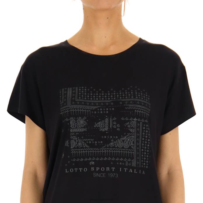 TEE INDIE W ALL BLACK Lotto Woman Apparel 0Z6F870