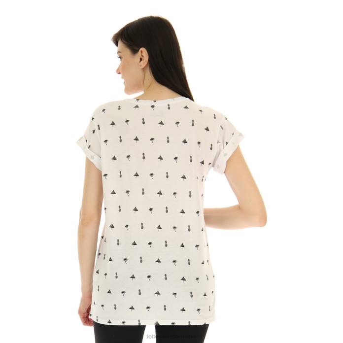 TEE PALM W BRIGHT WHITE Lotto Woman Apparel 0Z6F913