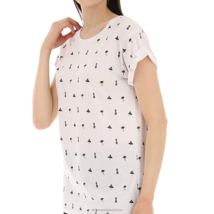 TEE PALM W BRIGHT WHITE Lotto Woman Apparel 0Z6F913