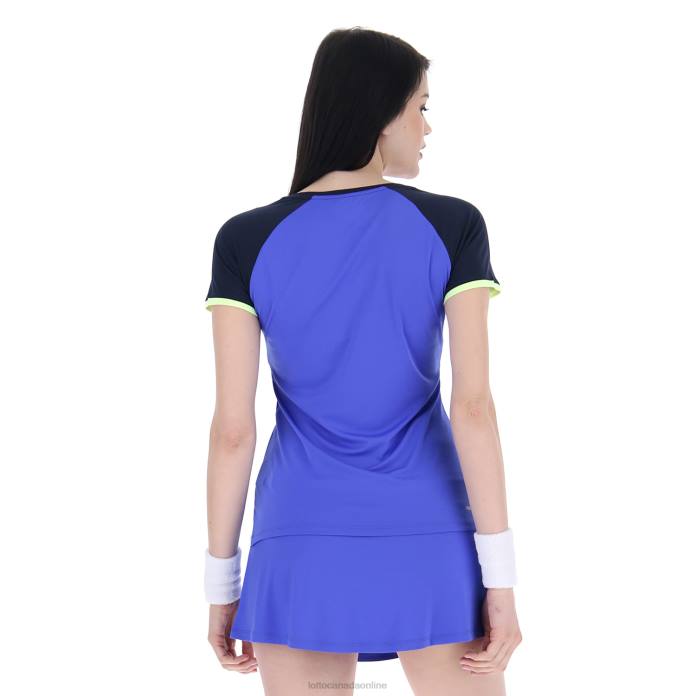 TOP TEN W III TEE PRT1 PL AMPARO BLUE/NAVY BLUE Lotto Woman Apparel 0Z6F942