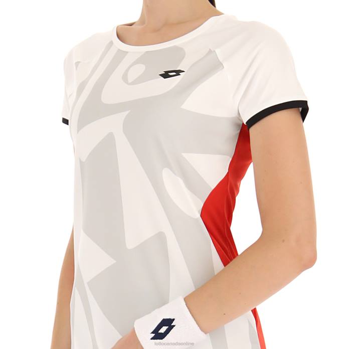 TOP TEN W III TEE PRT2 PL SPORTS Lotto Woman Apparel 0Z6F944